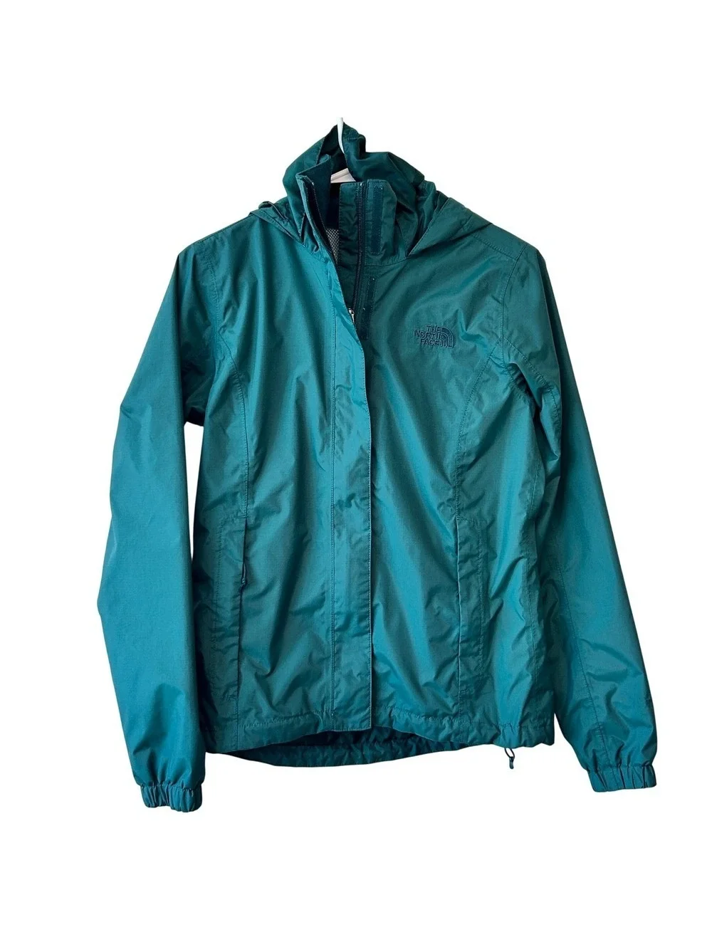 The North Face Women's Enamel Blue Waterproof Resolve 2 Rain Jacket Size XS